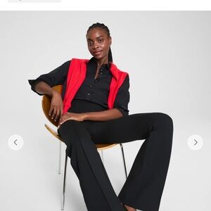 SPANX Black Women's Petite Ponte Flare Pants